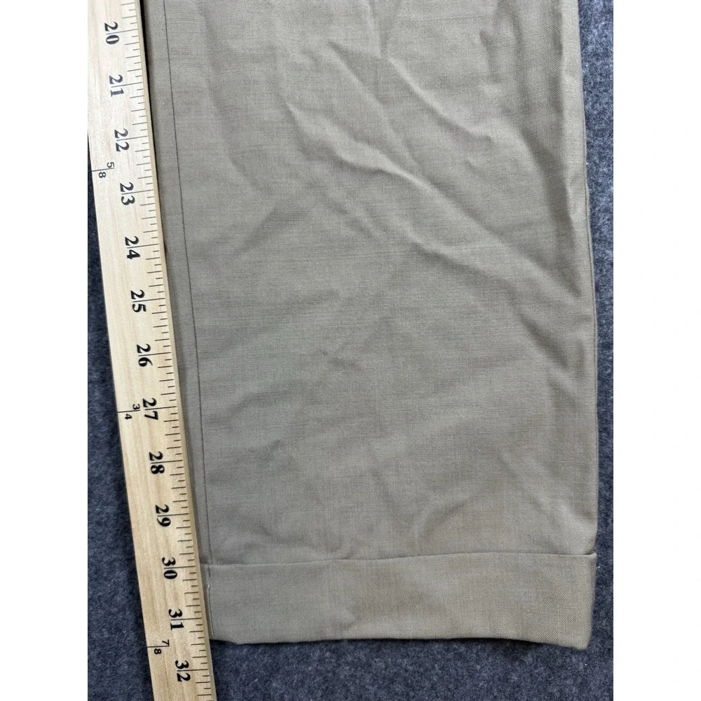 Lauren Ralph Lauren Men's Dress Pants 32x32 Tan High Performance Wool Pleated